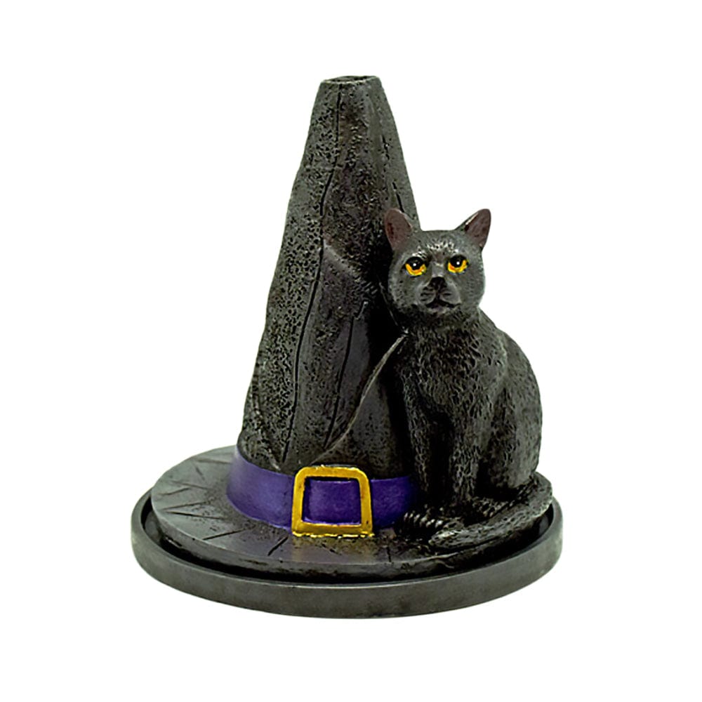 Cat And Witch's Hat Incense Burner Cat And Witch's Hat Incense Burner