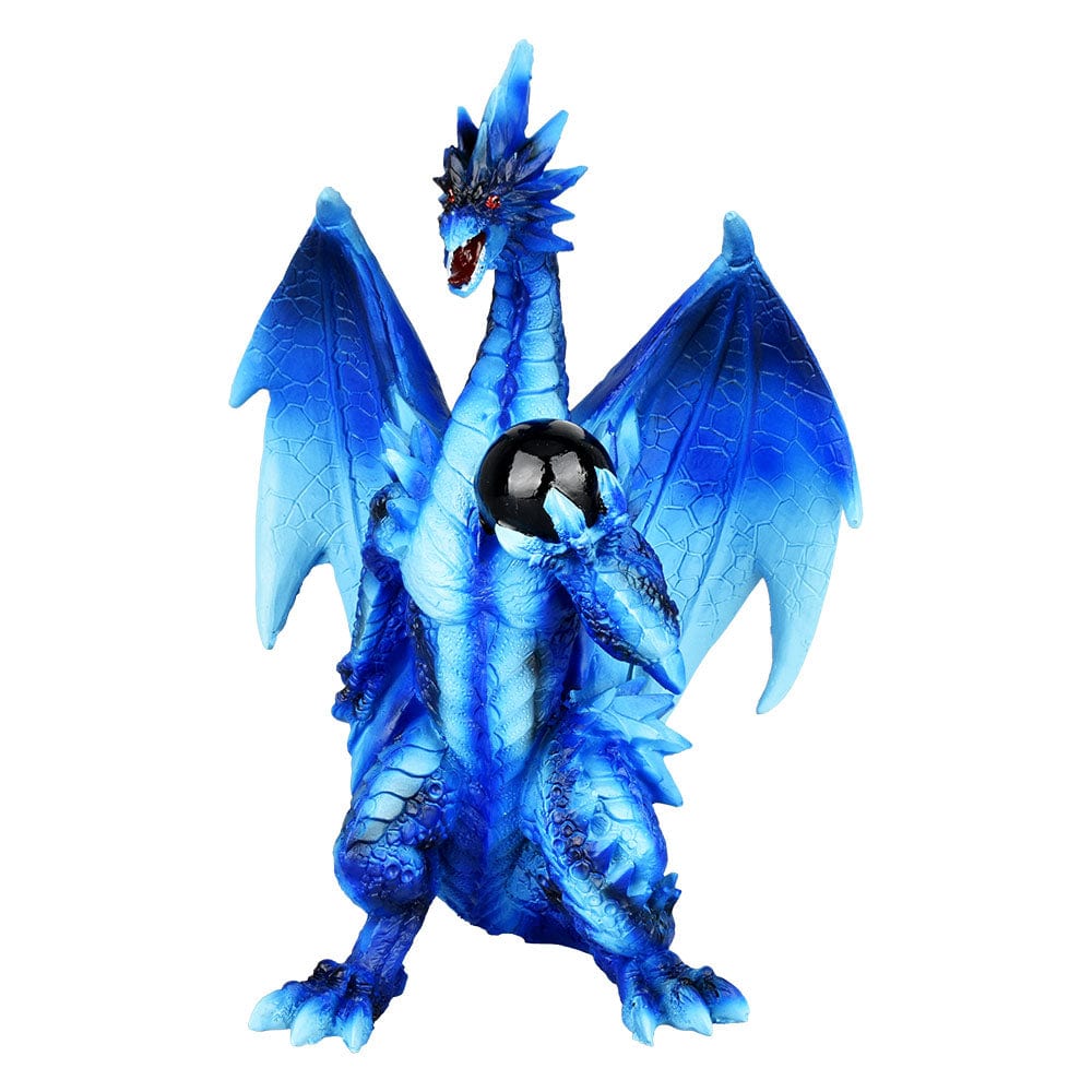 Orb-Wielding Dragon Guardian Decorative Resin Figurine Orb-Wielding Dragon Guardian Decorative Resin Figurine