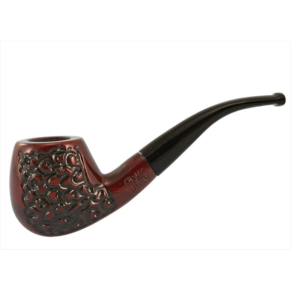 The True Scotsman Engraved Bent Brandy Shire Pipe The True Scotsman Engraved Bent Brandy Shire Pipe
