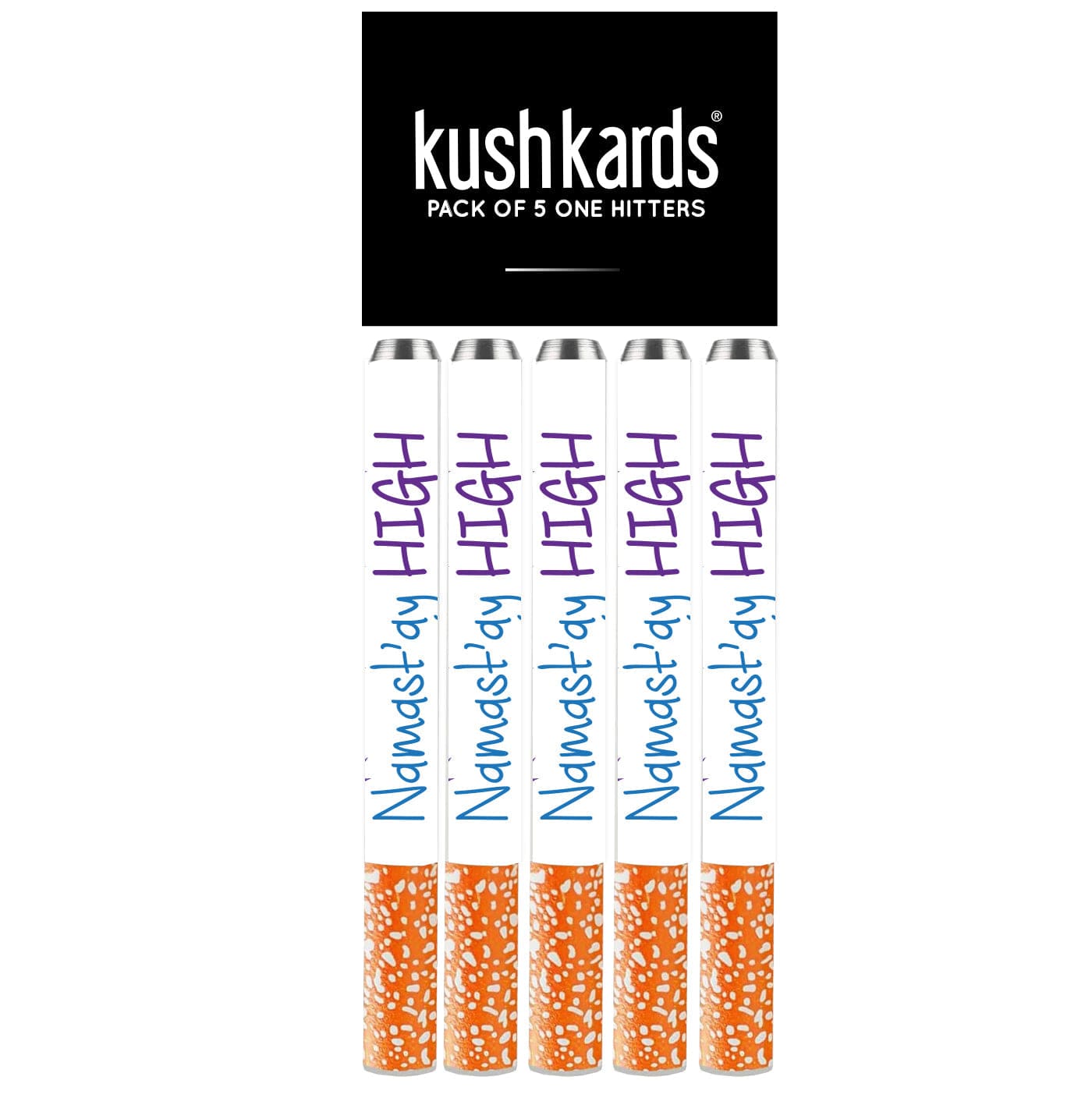 KushKards Namastay High One Hitter 5 Pack KushKards Namastay High One Hitter 5 Pack