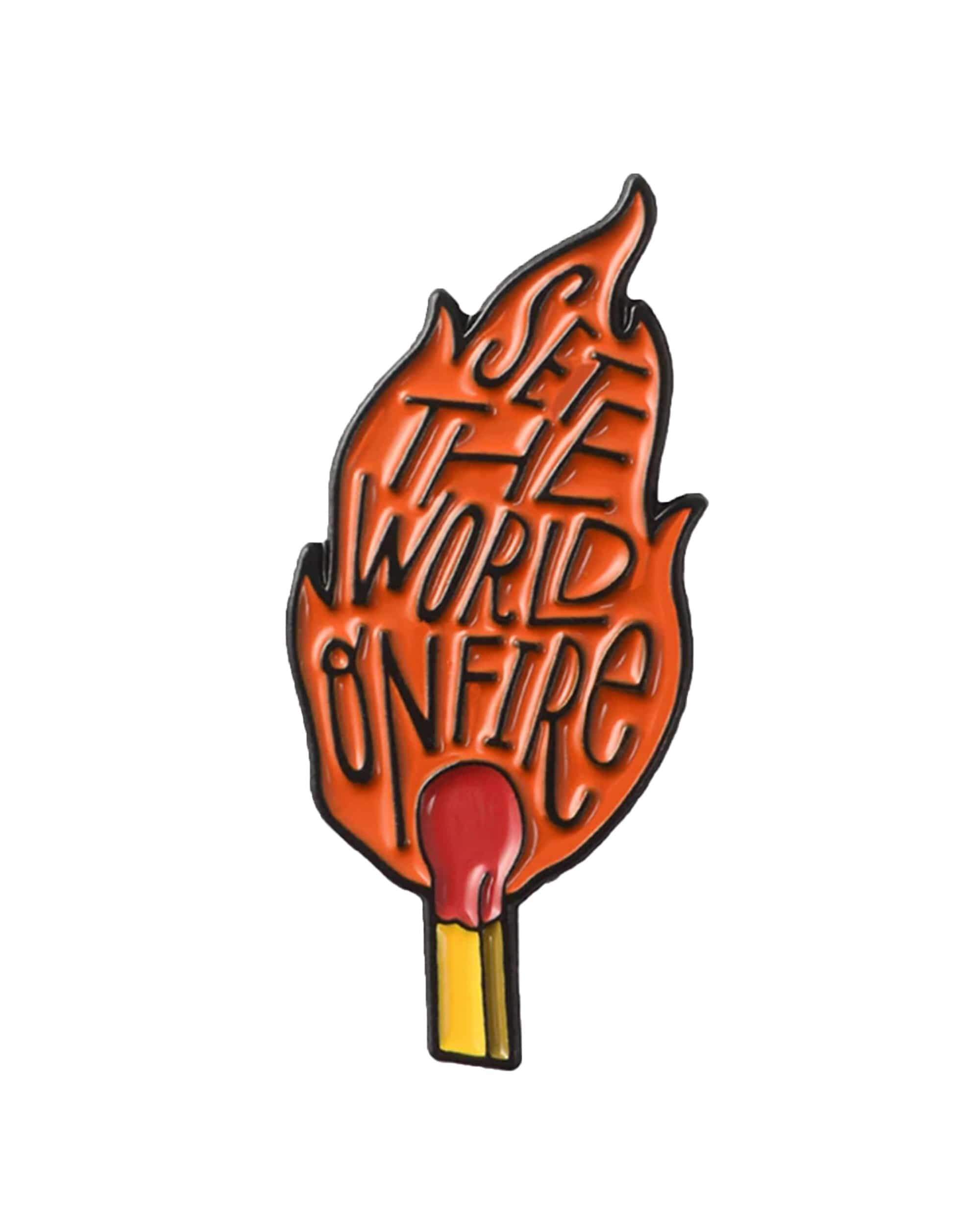 Dankstop Set The World on Fire Pin Dankstop Set The World on Fire Pin
