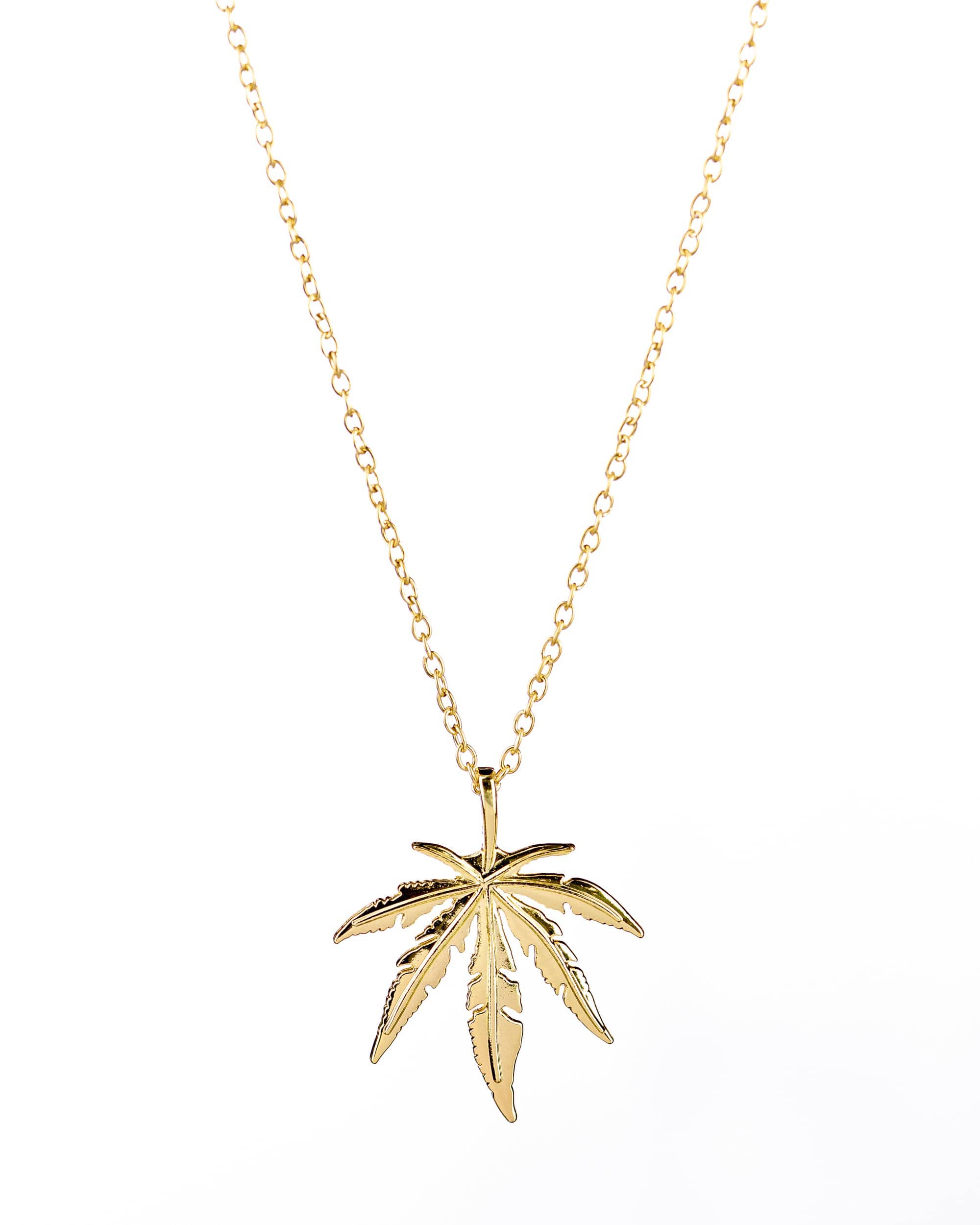 Dankstop Cannabis Leaf Necklace Dankstop Cannabis Leaf Necklace