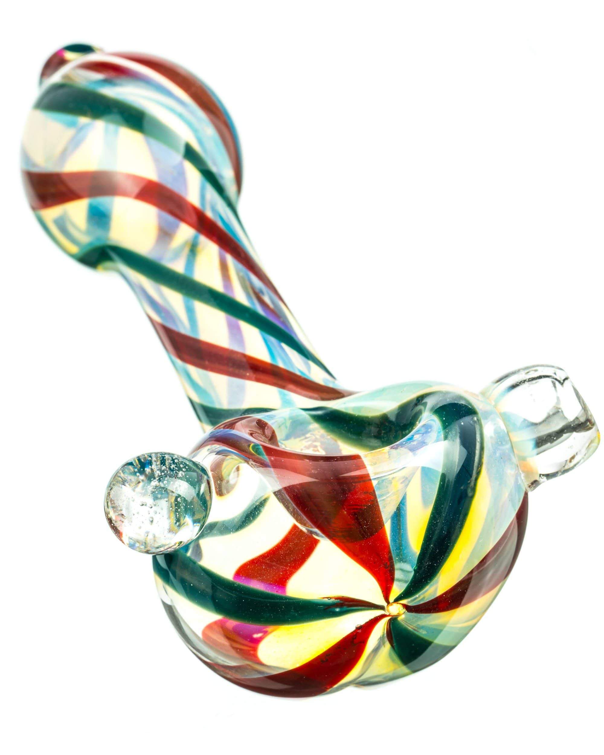 Glass Marble Fumed Spoon Pipe Glass Marble Fumed Spoon Pipe