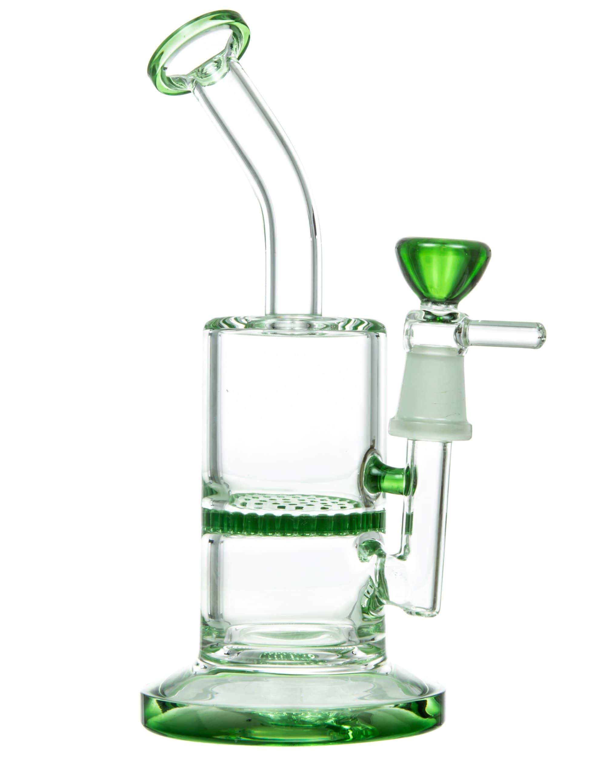 Mini Bent Neck Honeycomb Perc Water Pipe Mini Bent Neck Honeycomb Perc Water Pipe