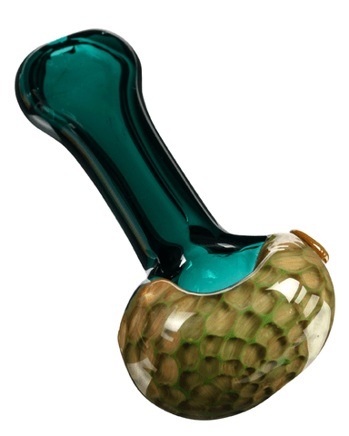 Dankstop Asymmetric Face Mini Spoon Pipe Top View Dankstop Asymmetric Face Mini Spoon Pipe Top View