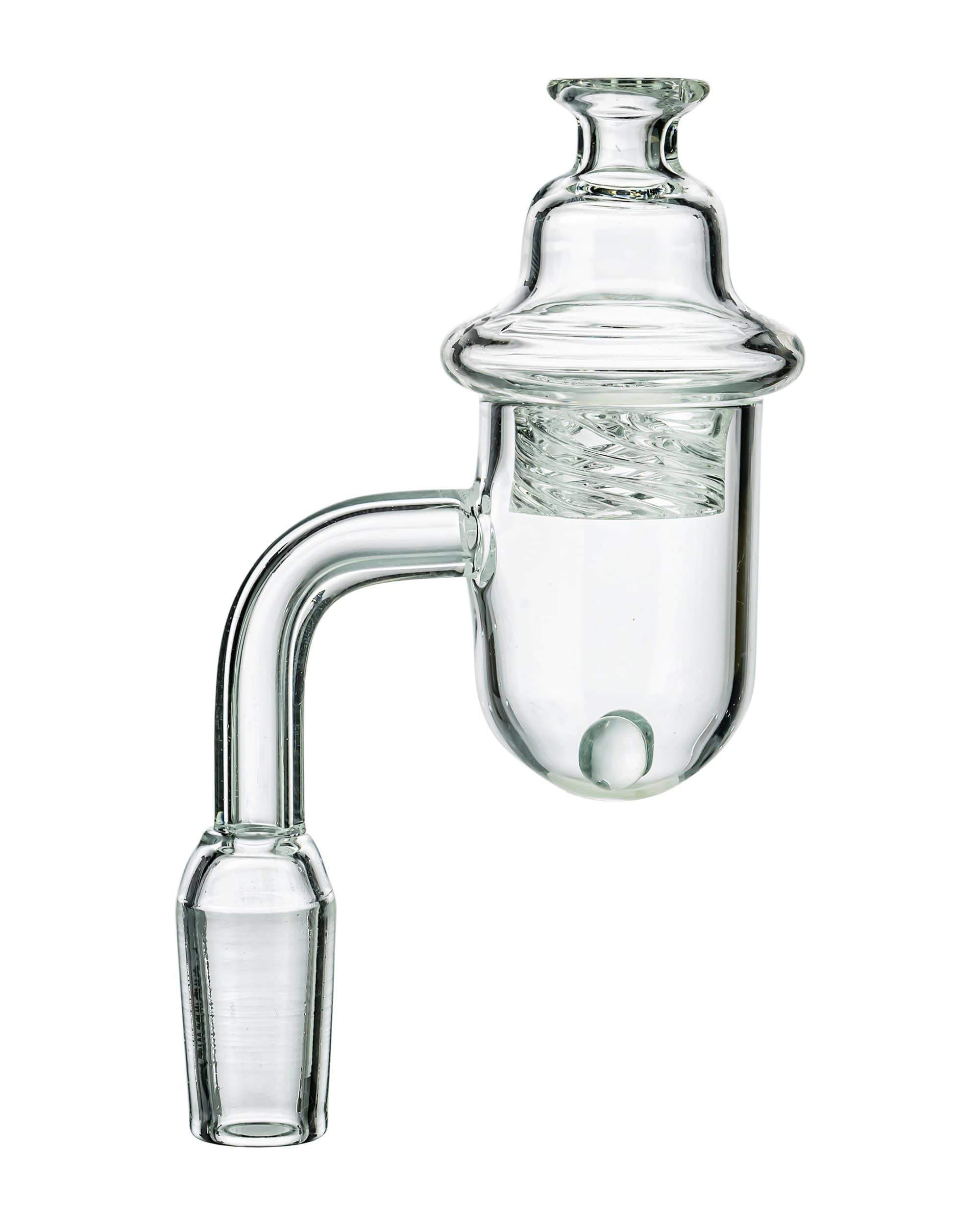 Round Terp Pearl Quartz Banger w/ Vortex Cap Round Terp Pearl Quartz Banger w/ Vortex Cap