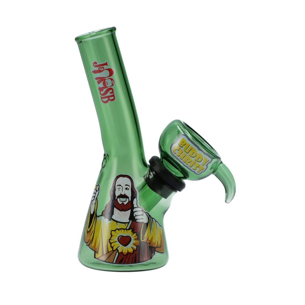 4" Mini Water Pipe - Buddy Christ Green 4" Mini Water Pipe - Buddy Christ Green