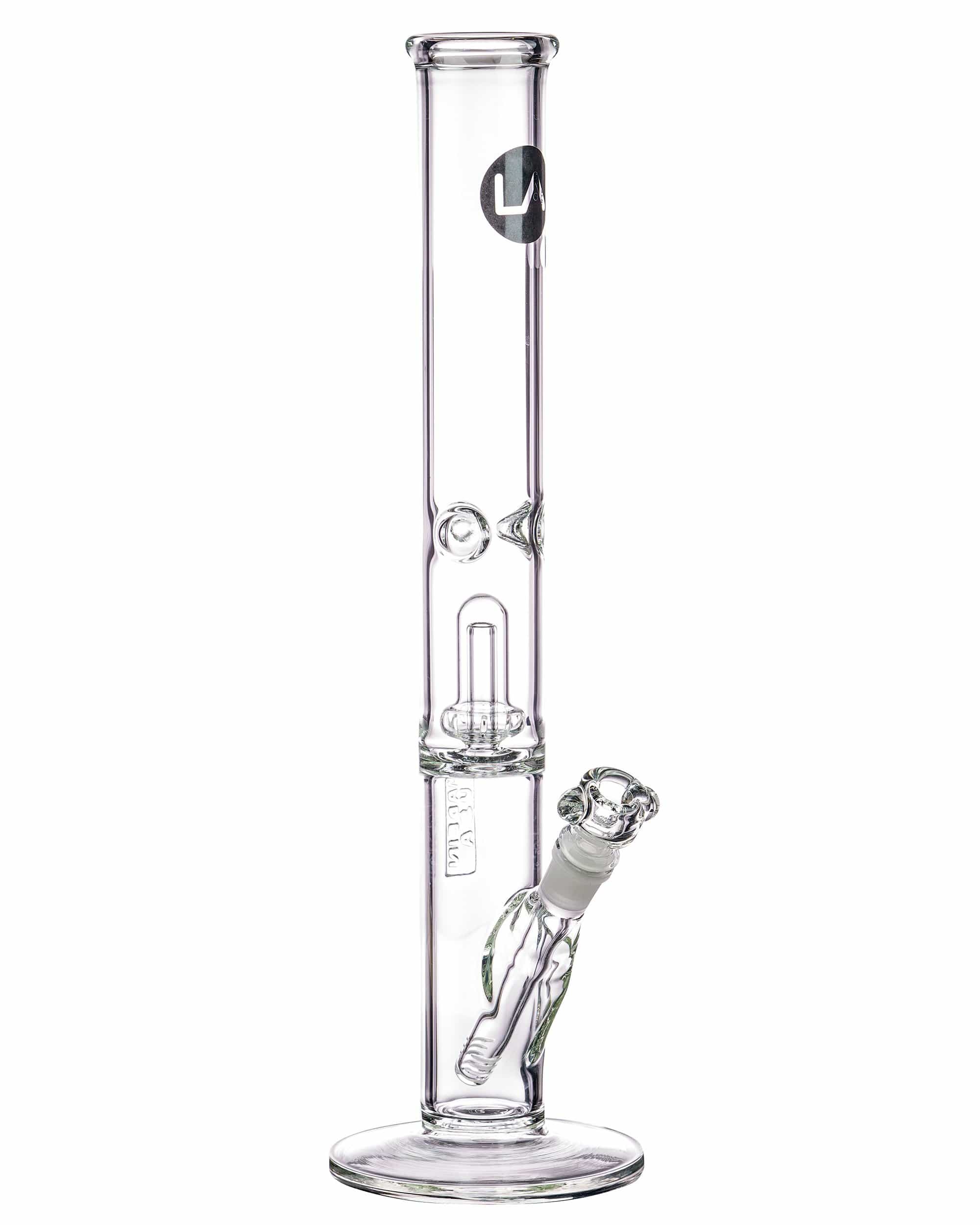 LA Pipes 16" Clear UFO Showerhead Perc Straight Tube LA Pipes 16" Clear UFO Showerhead Perc Straight Tube