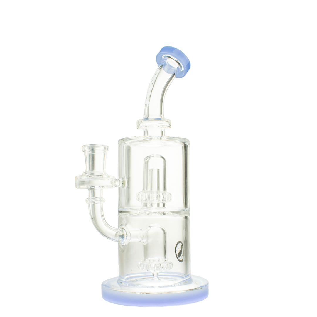 Double UFO Mini Bent Neck Bong Double UFO Mini Bent Neck Bong