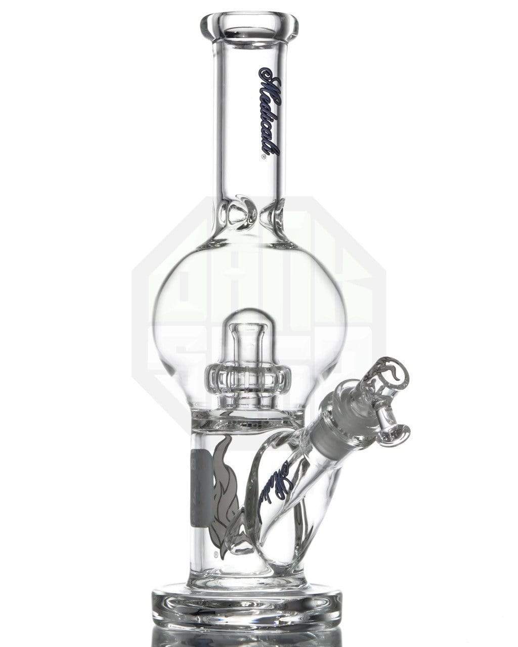Medicali Glass - Bubble Chamber Downstem to Domed Circ Perc Bong Medicali Glass - Bubble Chamber Downstem to Domed Circ Perc Bong