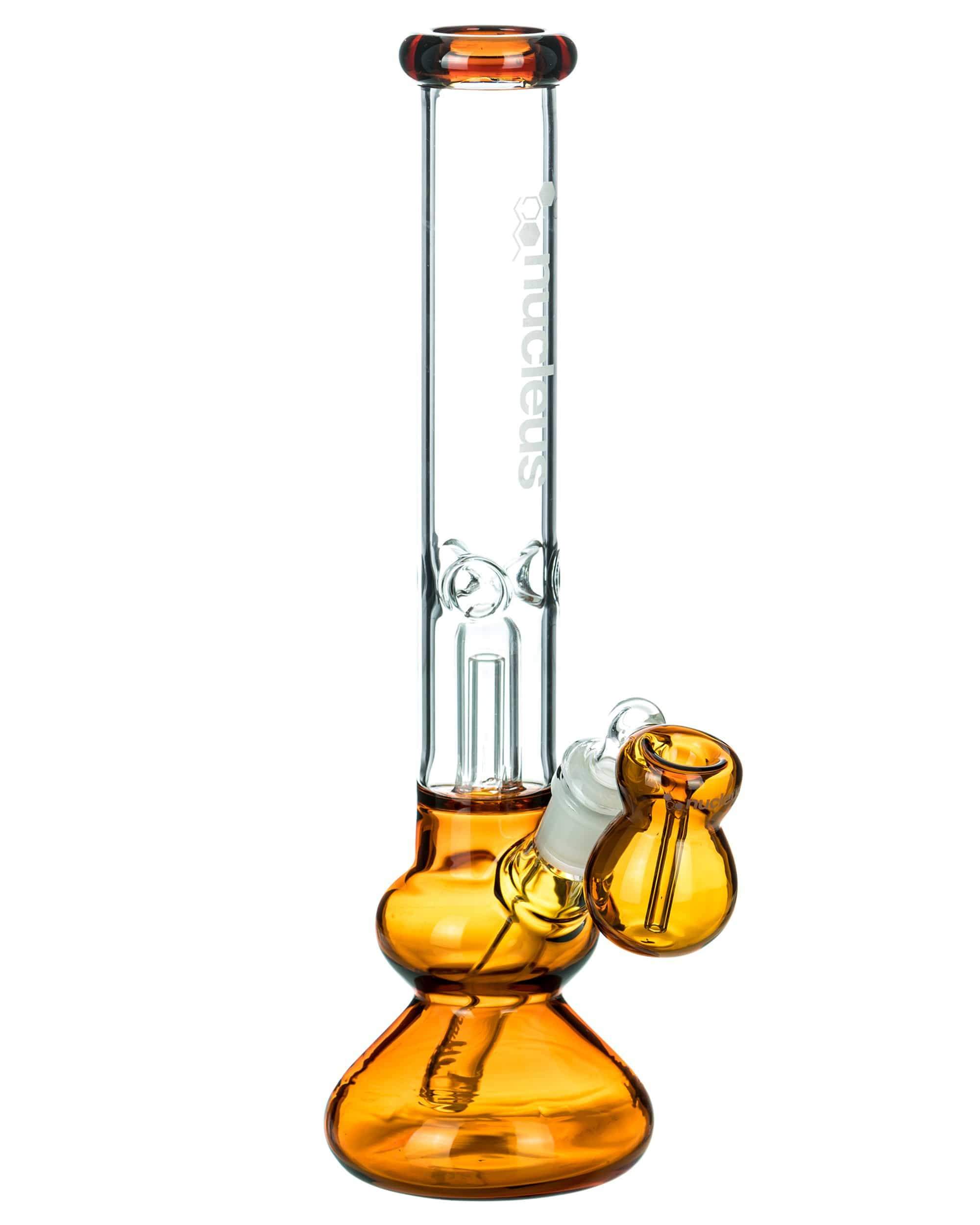 Amber Accented Water Pipe w/ Ashcatcher Bowl Amber Accented Water Pipe w/ Ashcatcher Bowl
