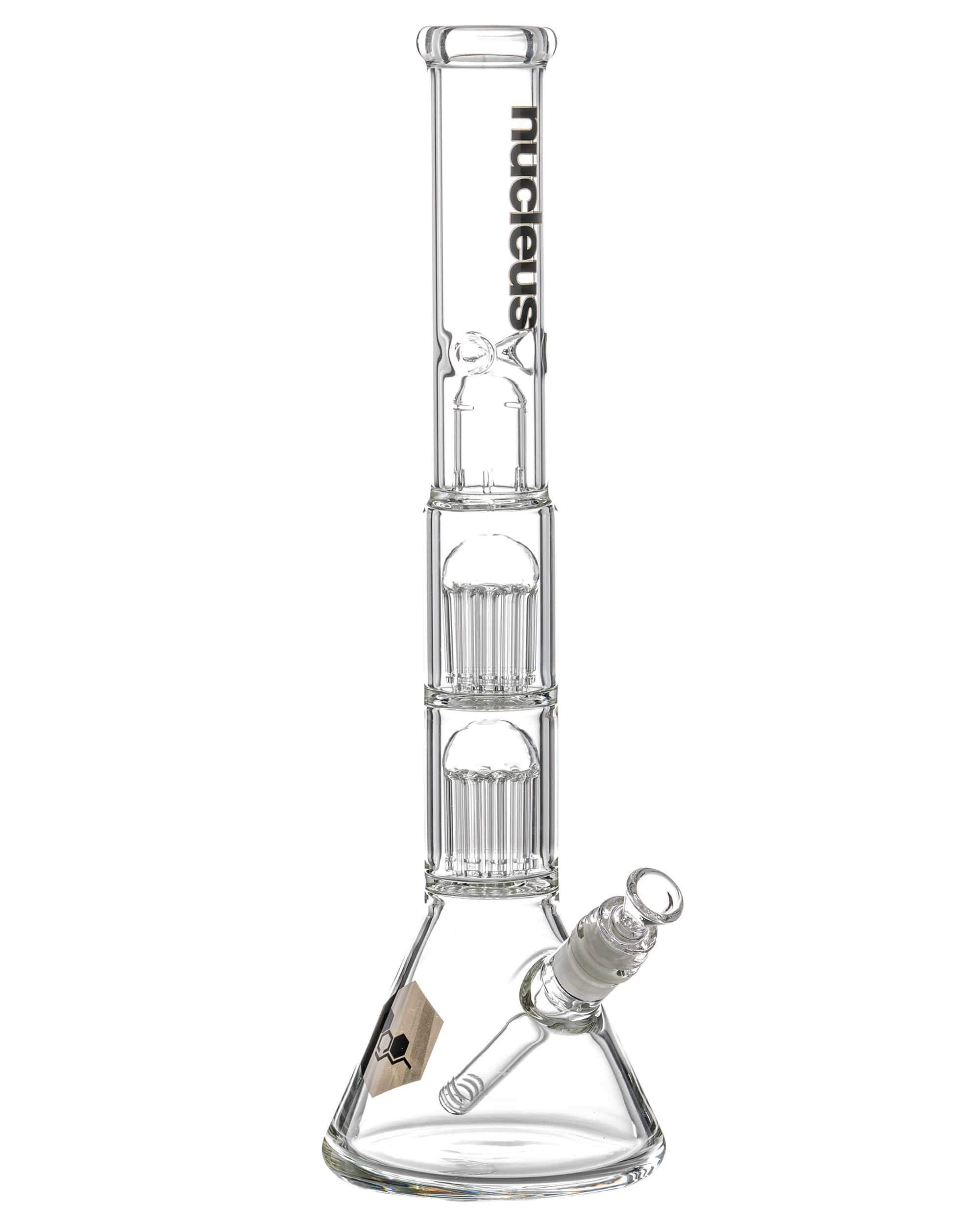 Double Tree Perc Beaker Bong with Splashguard Double Tree Perc Beaker Bong with Splashguard