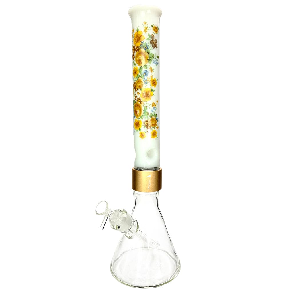 Prism Halo Vintage Floral Modular Beaker Bong Prism Halo Vintage Floral Modular Beaker Bong