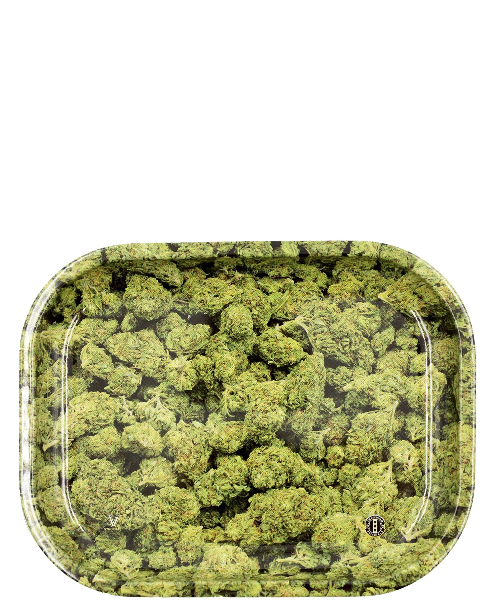 V Syndicate Buds Metal Rolling Tray V Syndicate Buds Metal Rolling Tray