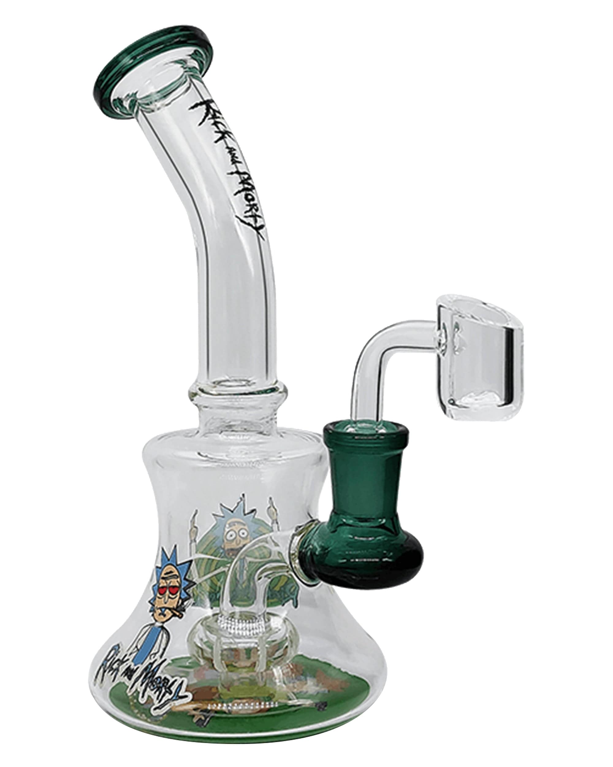 Waxmaid Rick & Morty Mini Glass Dab Rig Waxmaid Rick & Morty Mini Glass Dab Rig