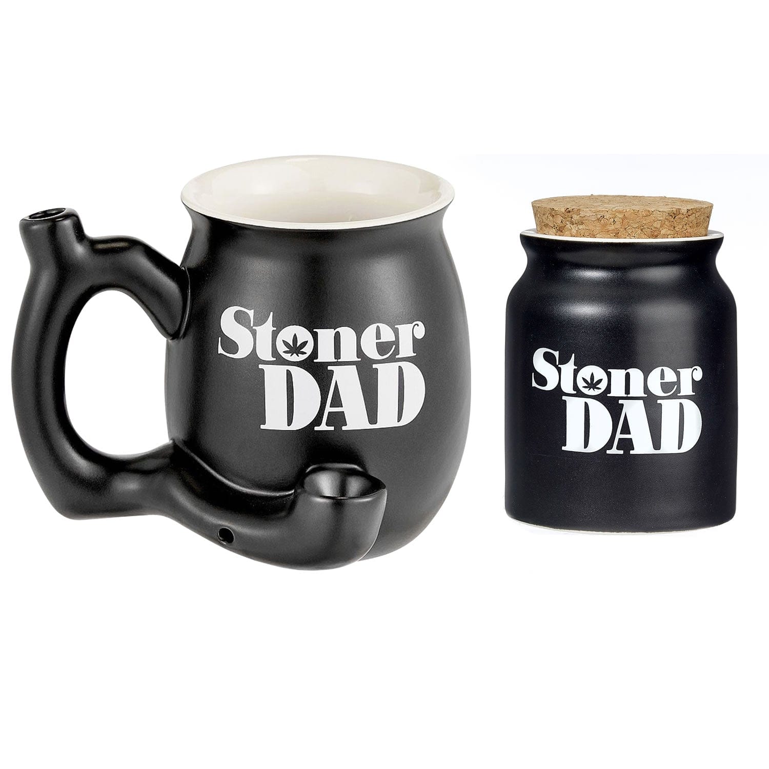Stoner Dad Pipe Mug & Stash Jar Bundle