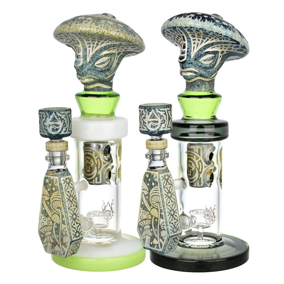 Hieroglyph Series Mushroom Wizard Water Pipe