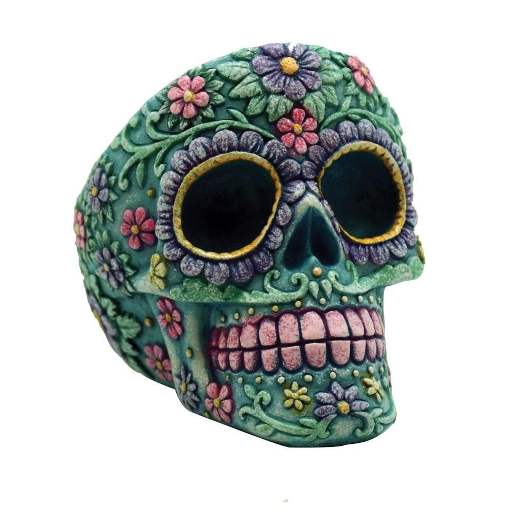 Sugar Skull Polystone Ashtray