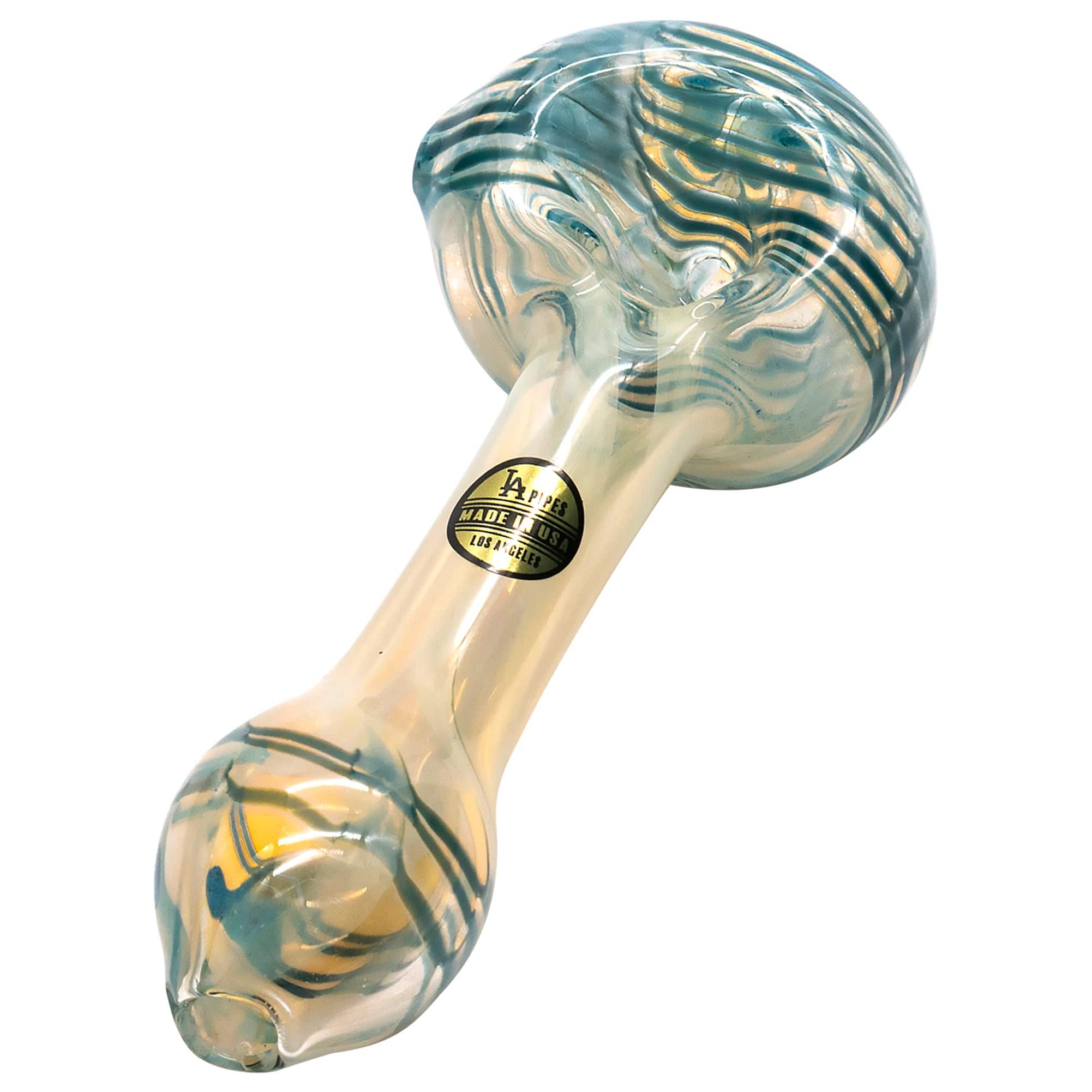 Color Wrapped Silver Fumed Spoon Pipe