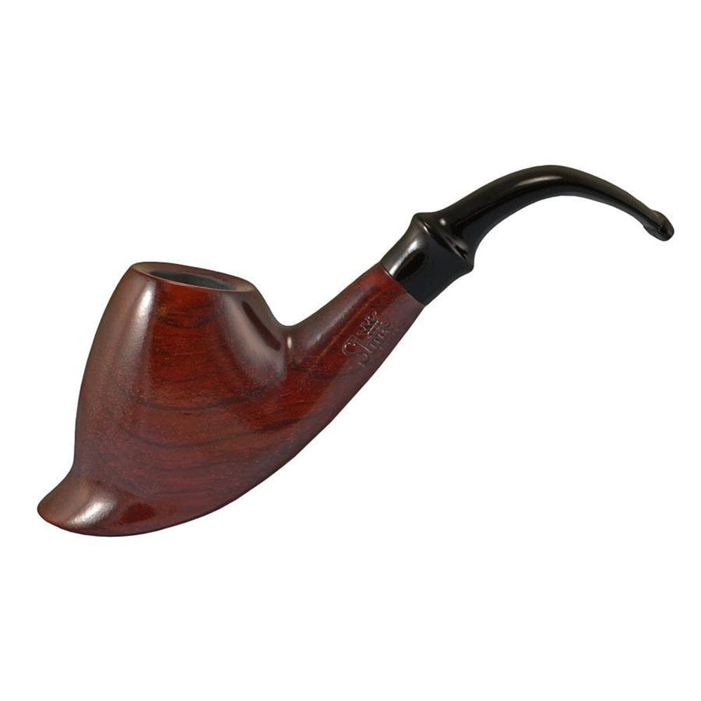 Bent Volcano Cherry Wood Shire Pipe