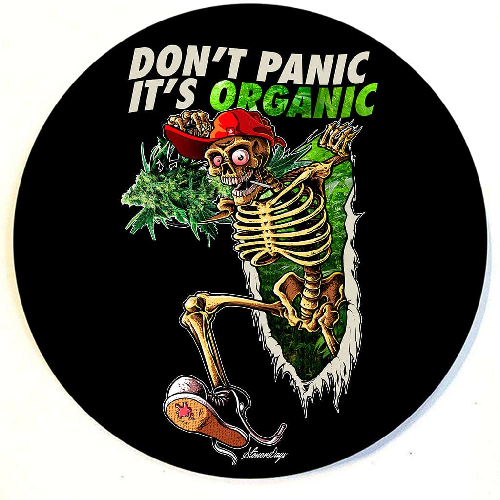 Don't Panic Greens 8" Round Dab Mat