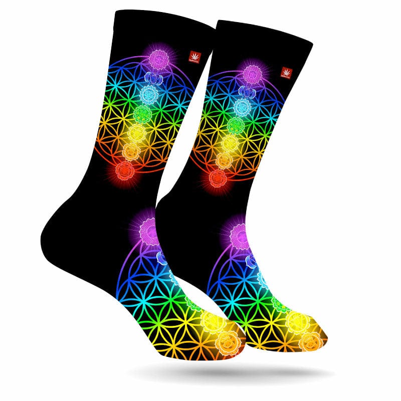 7 Chakras Weed Socks
