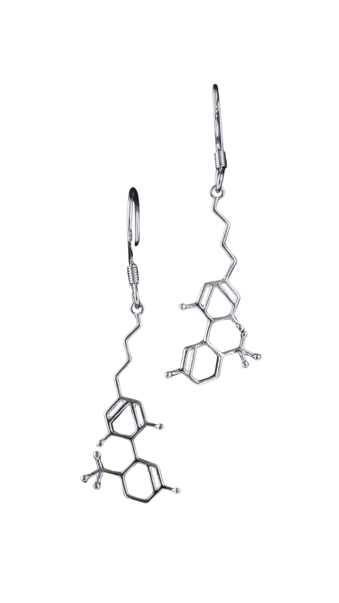 THC Molecule Earrings