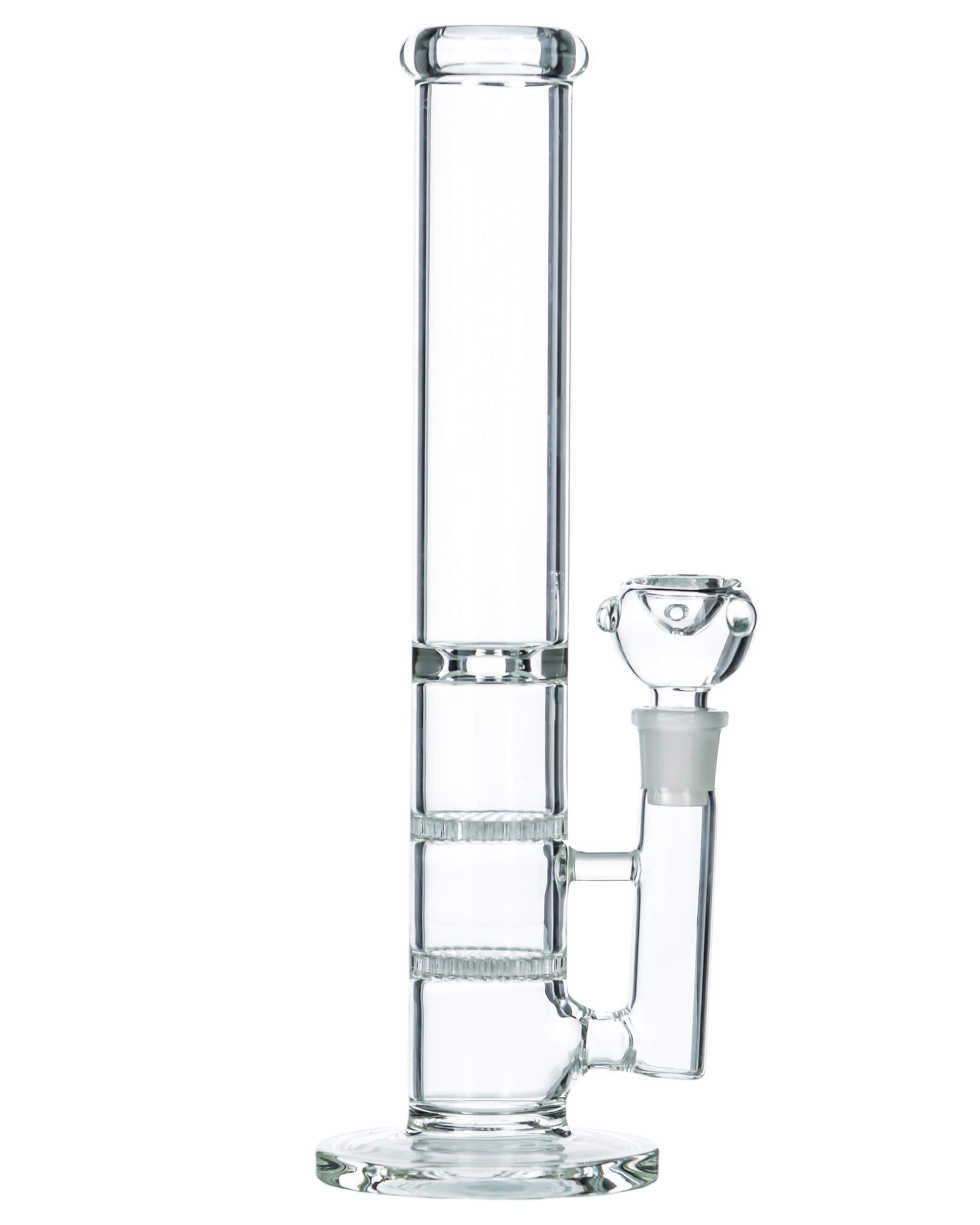 Clear Glass Straight Tube Bong