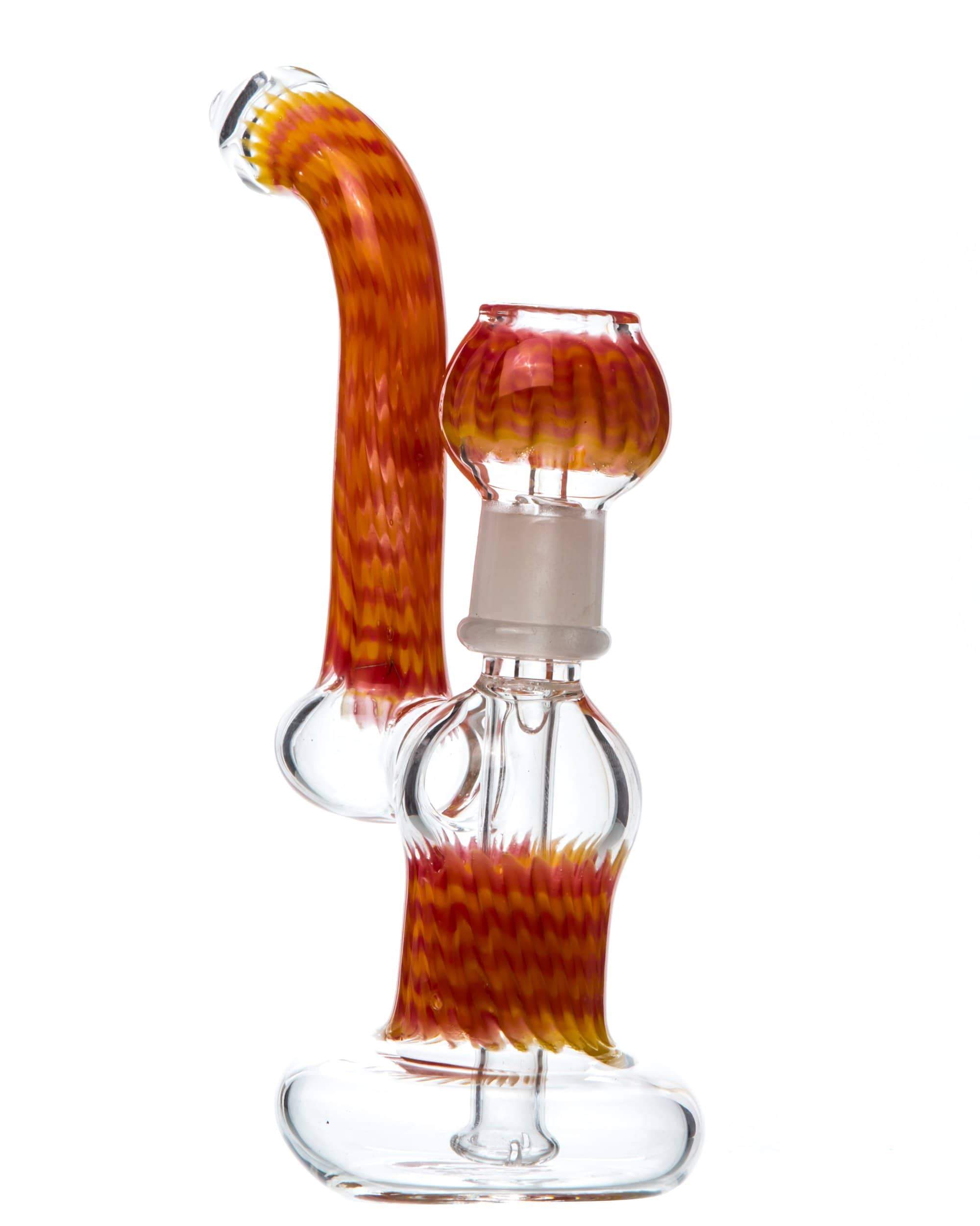 Two-Tone Colored Dab Rig with Diffused Downstem