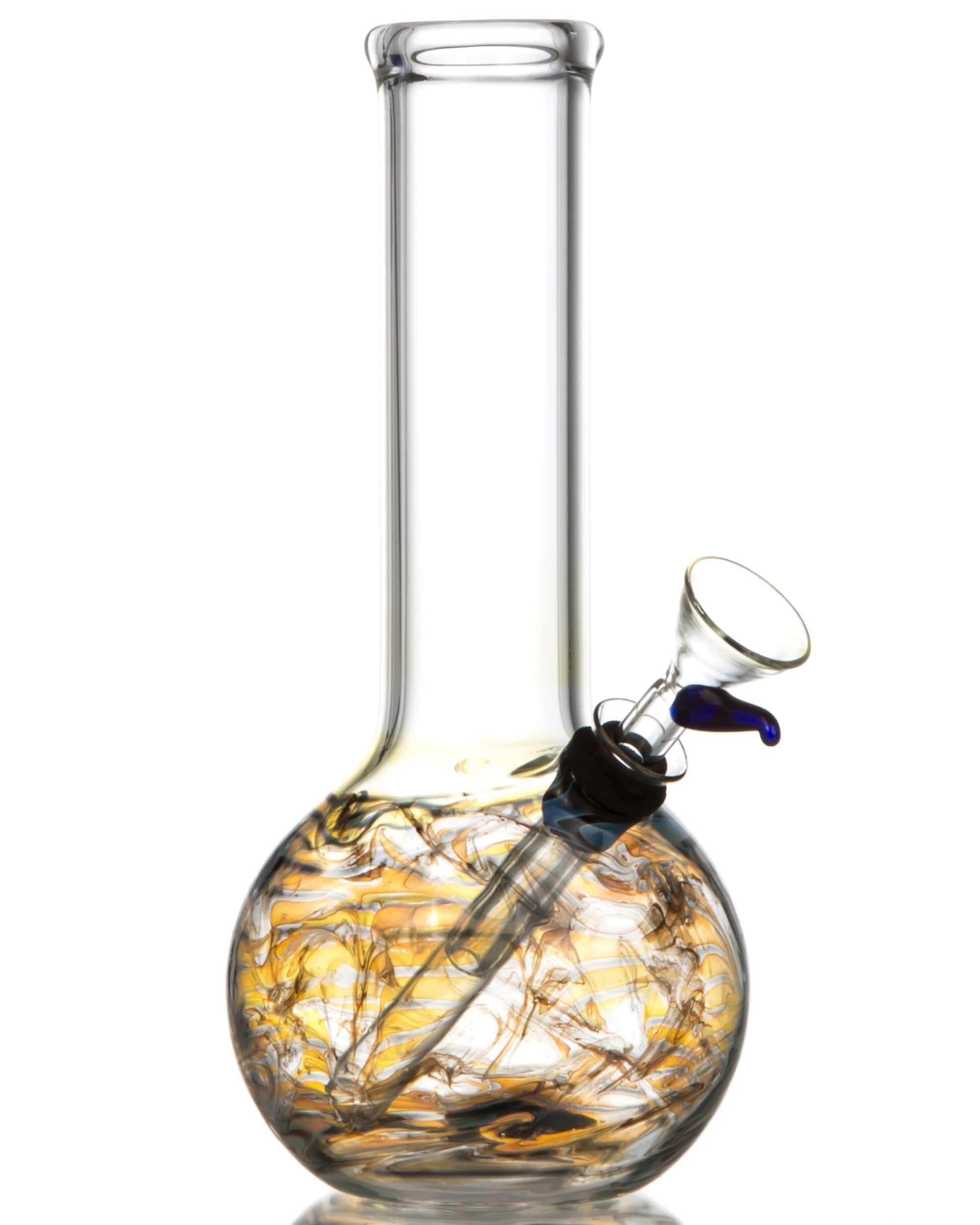 Raked Tiger Stripe Accented Beaker Bong