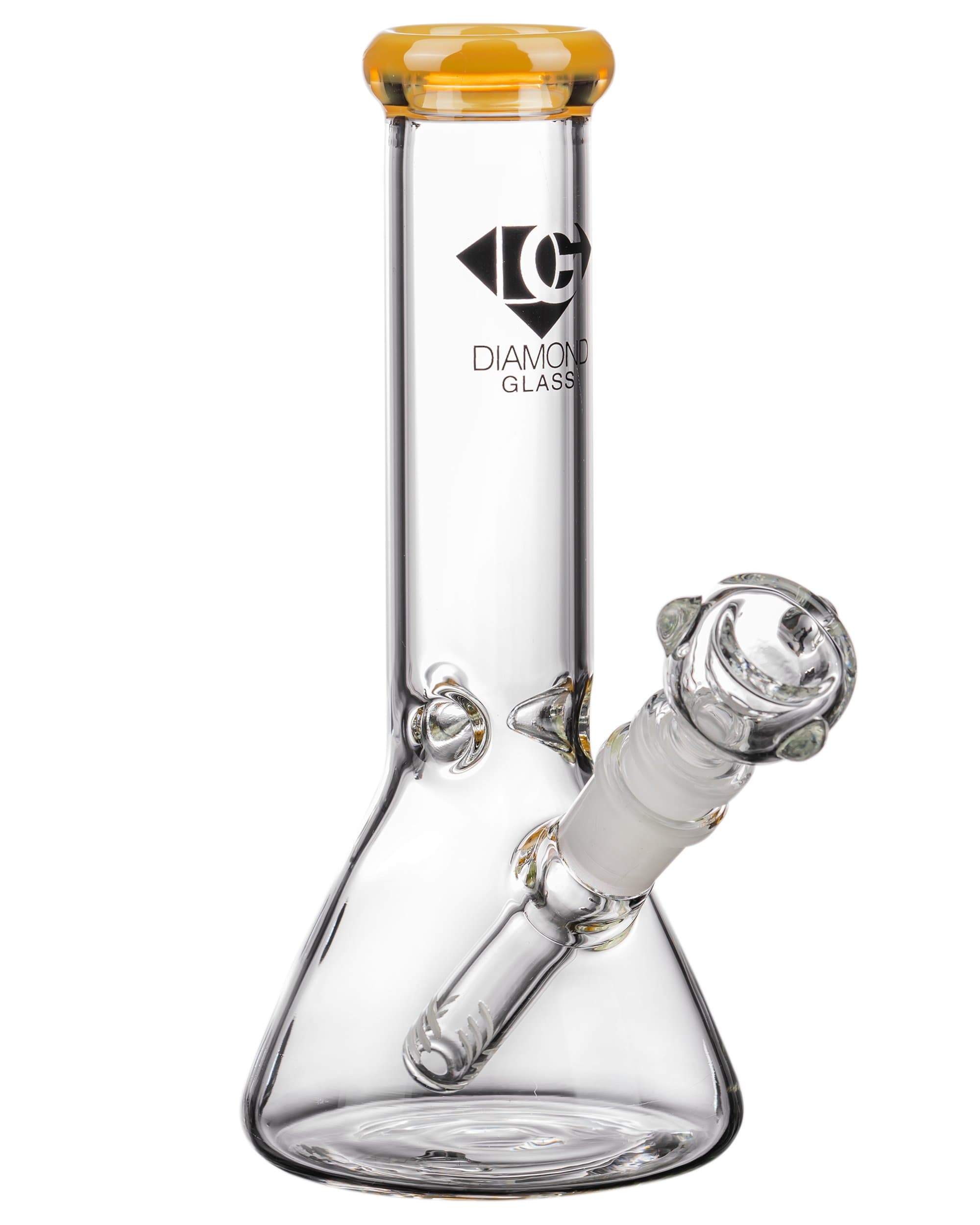 Diamond Glass 8" Basic Beaker Bong Topaz