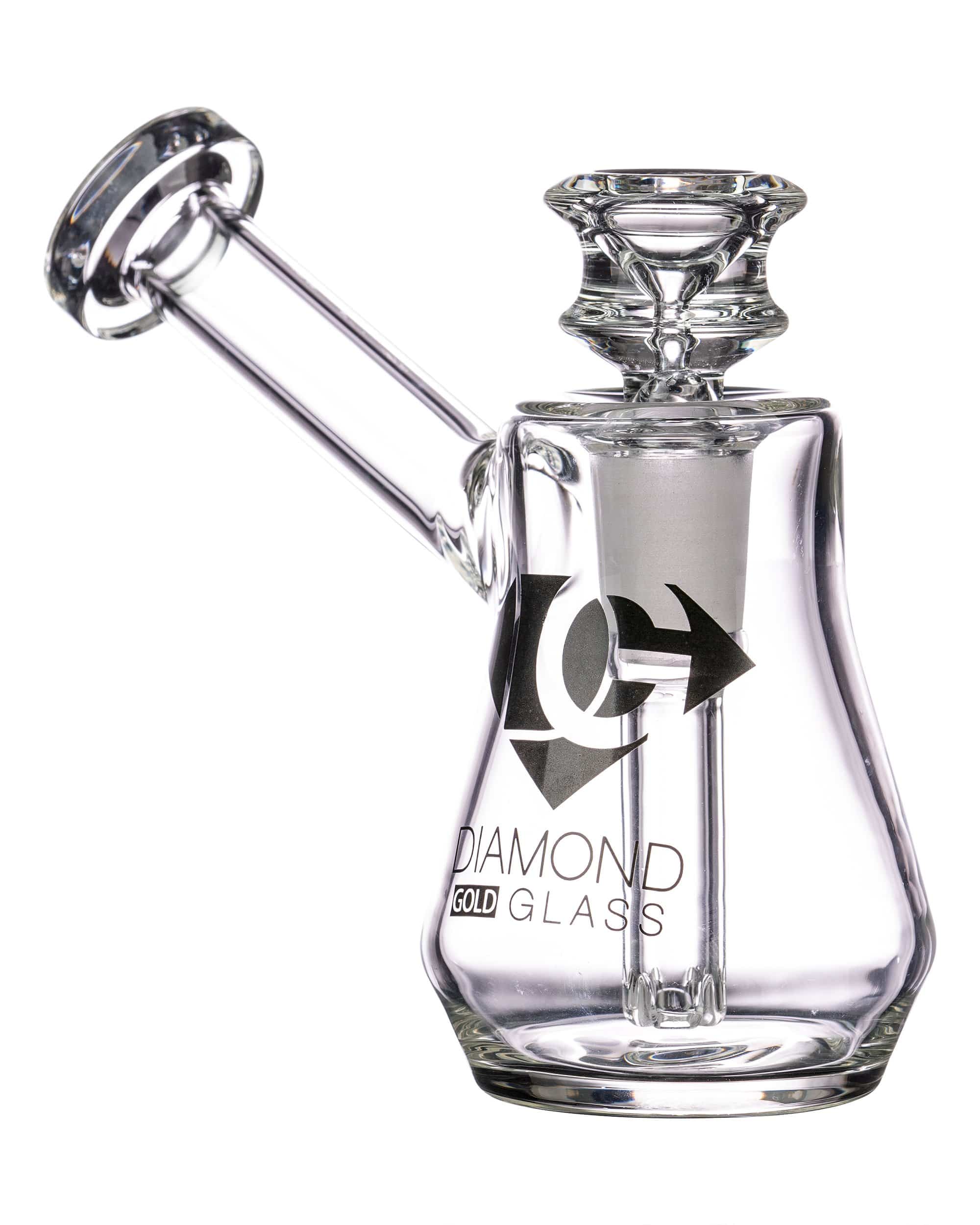 Diamond Glass Naturally Aspirated Gavel Bubbler