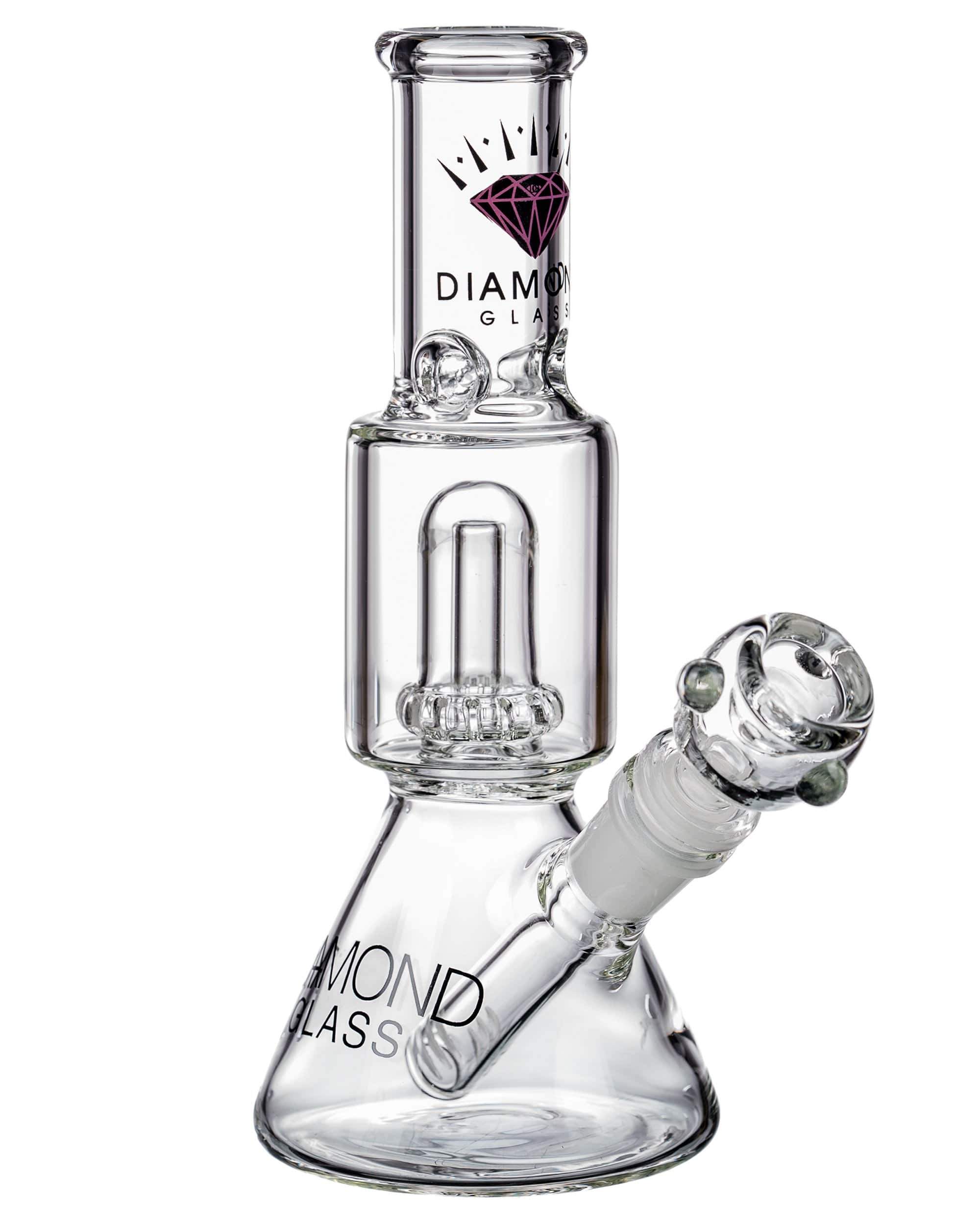 Diamond Glass Short Neck UFO Beaker Bong