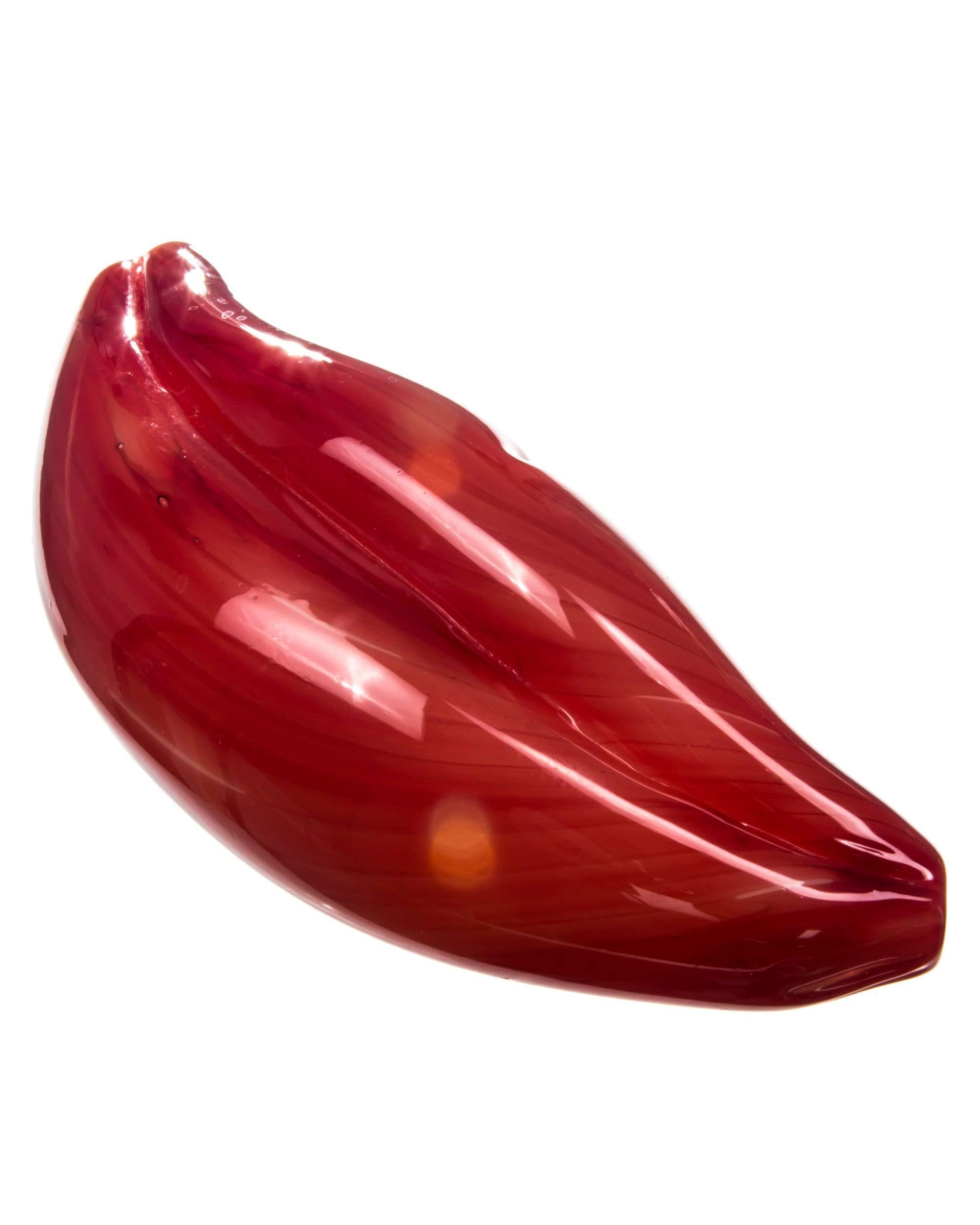 45 Degree View of Lip Themed Glass Pipe