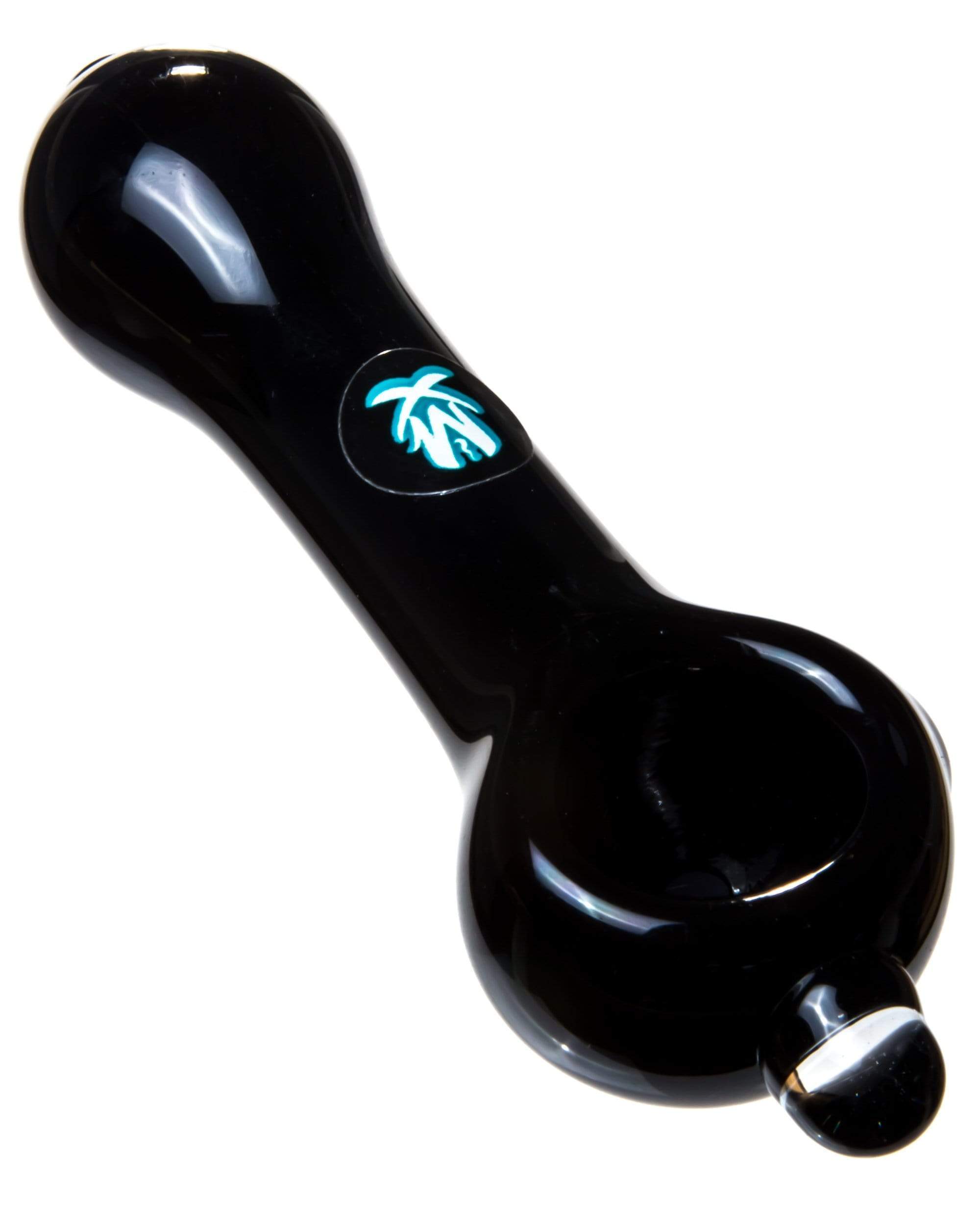 black spoon pipe with marble