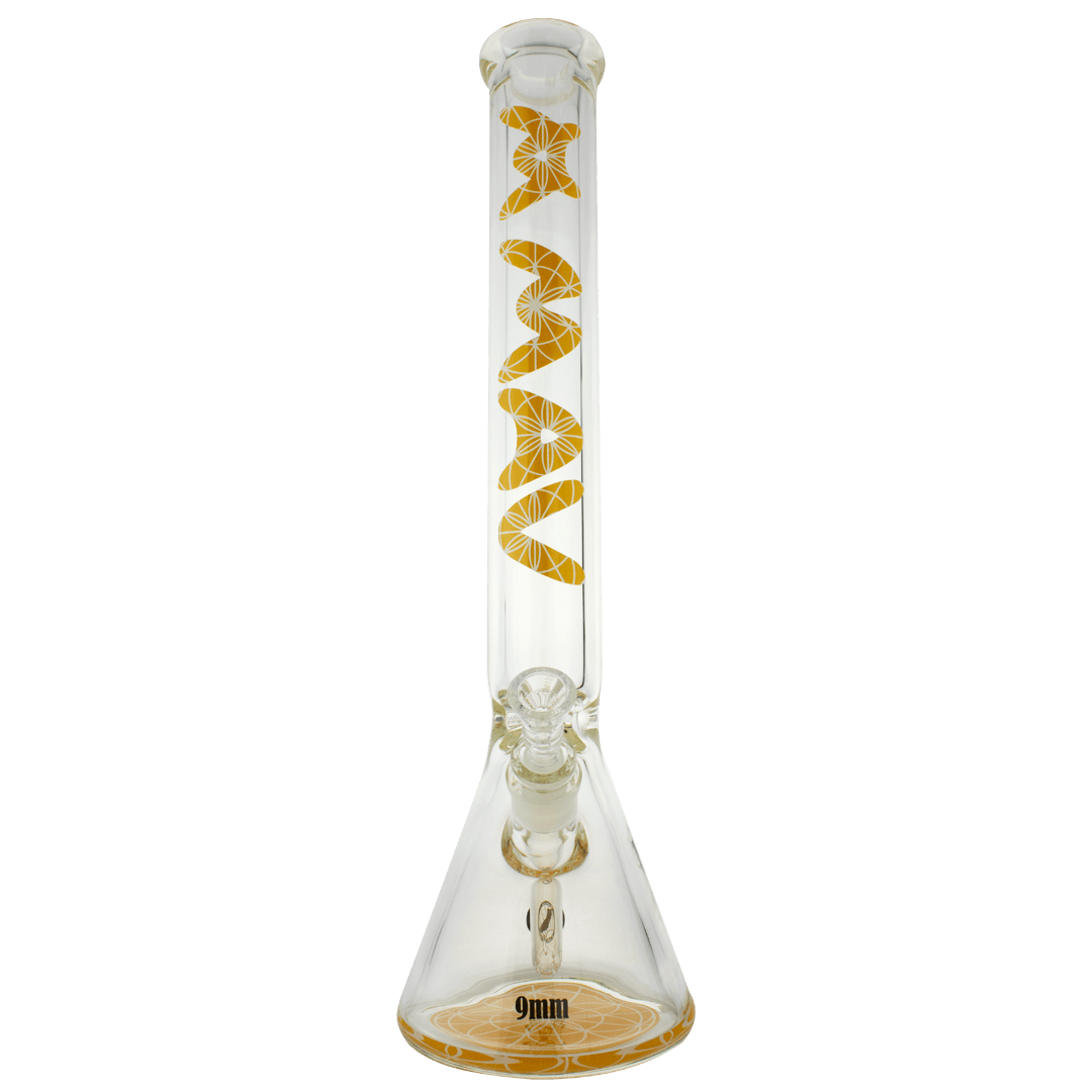 18" 9mm Thick Seed of Life Mandala Beaker Bong