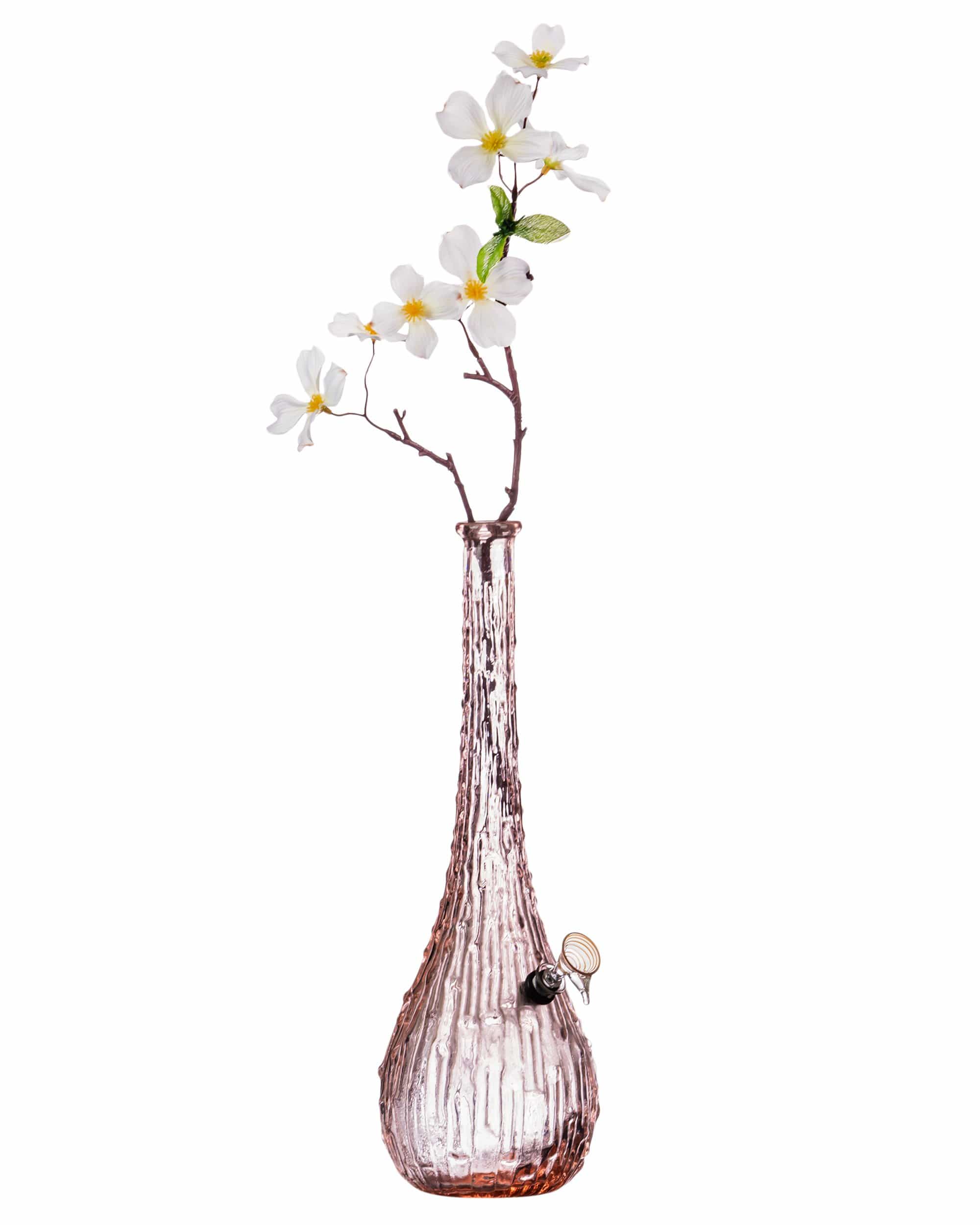 My Bud Vase "Peach" Water Pipe Front View