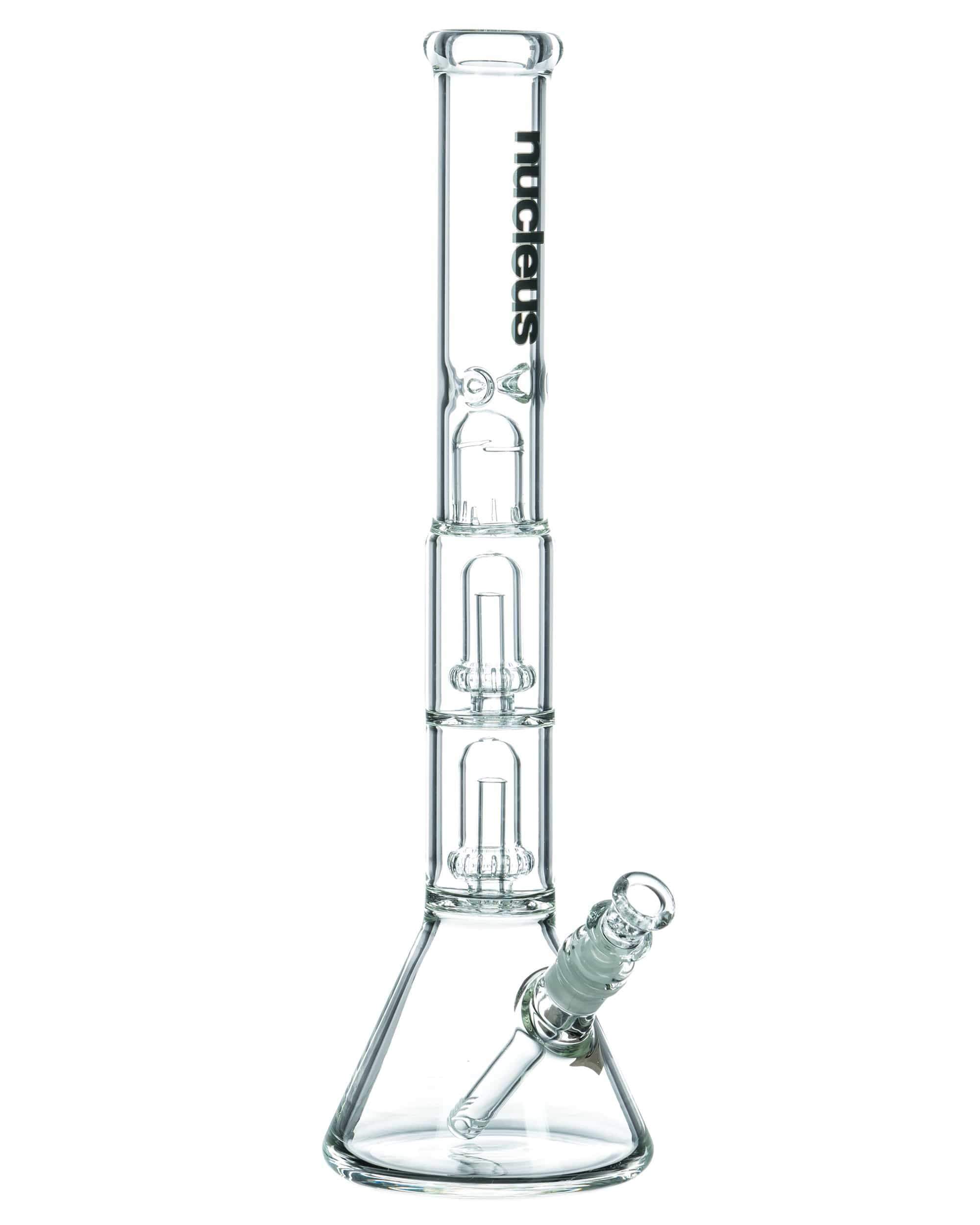 17" Double UFO Perc Beaker Bong with Splashguard - See It at DankStop.com