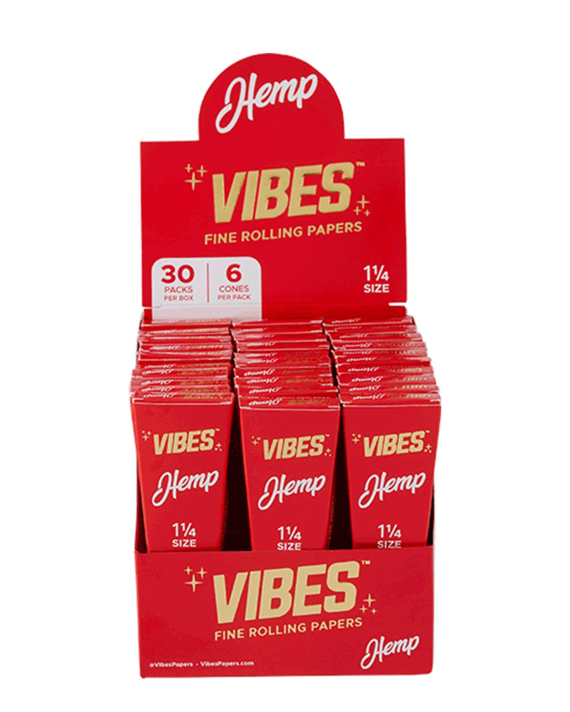 Vibes 1 1/4" Hemp Cones Box