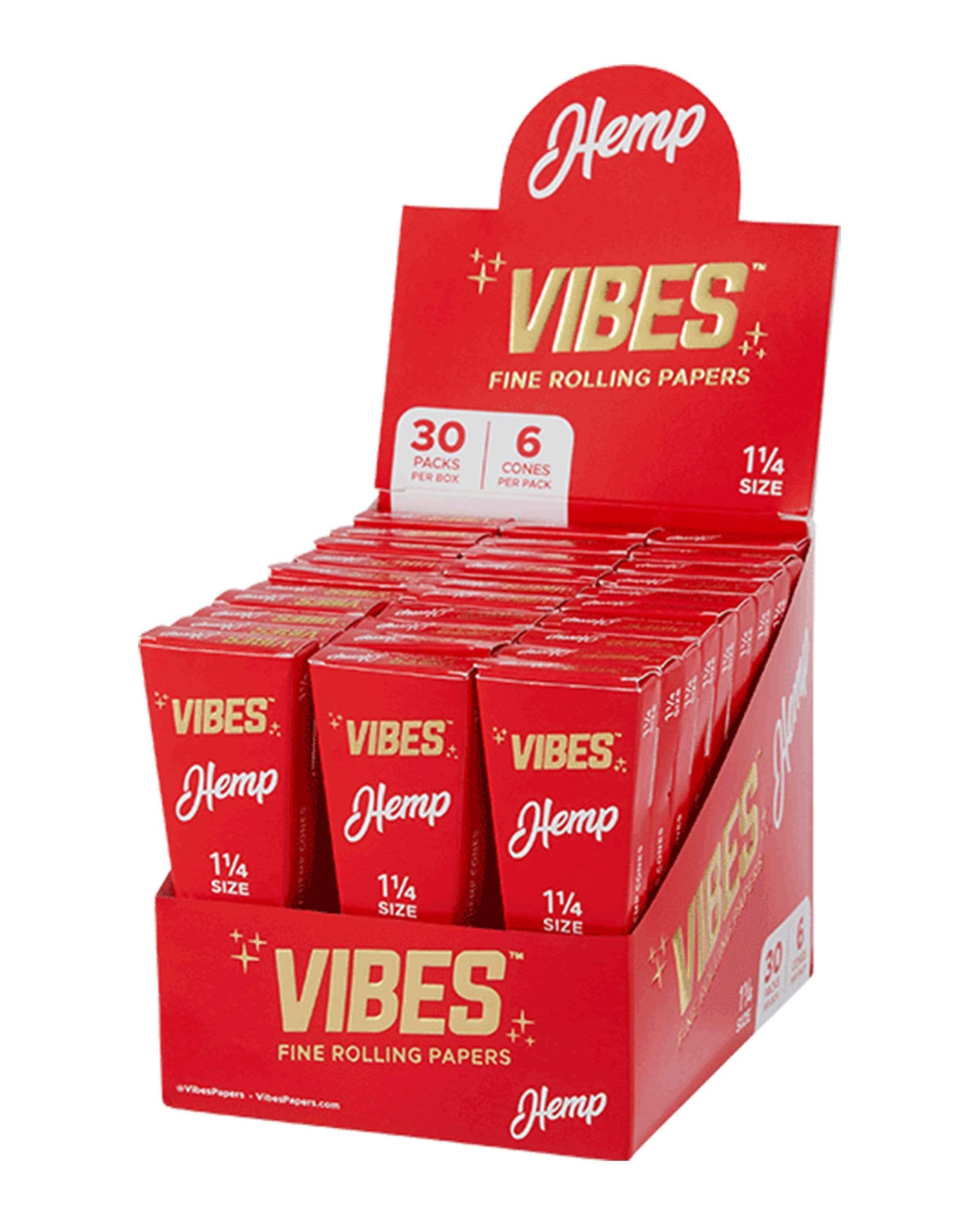Vibes 1 1/4" Hemp Cones Box